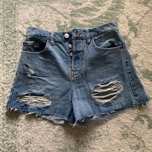 Urban Outfitters High Rise Denim Shorts
